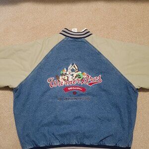 Warner Brothers "WB Champions” Denim Varsity Jacket – XXXL – NWT